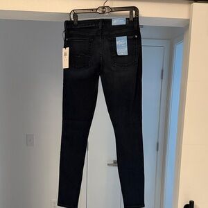7 For All Mankind Dark Blue Skinny Jeans 30